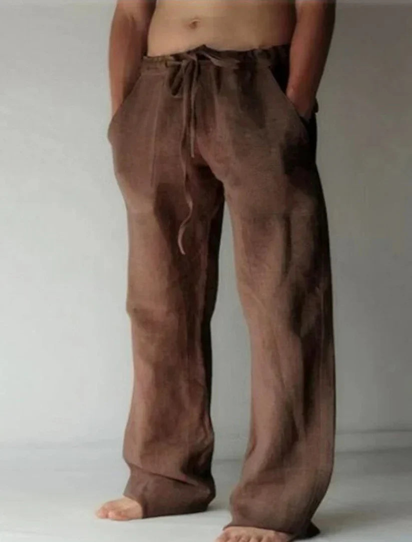 Stilvolle und bequeme Herrenhose mit weitem Bein