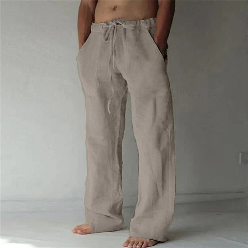 Stilvolle und bequeme Herrenhose mit weitem Bein