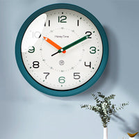 Stilvolle Wanduhr für Kinder | Äusserst leise | PVC und Metall | Perfekte Schlafzimmer- und Klassenzimmerdekoration