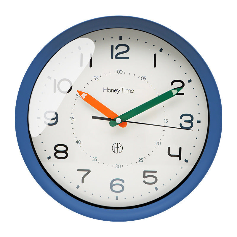 Stilvolle Wanduhr für Kinder | Äusserst leise | PVC und Metall | Perfekte Schlafzimmer- und Klassenzimmerdekoration