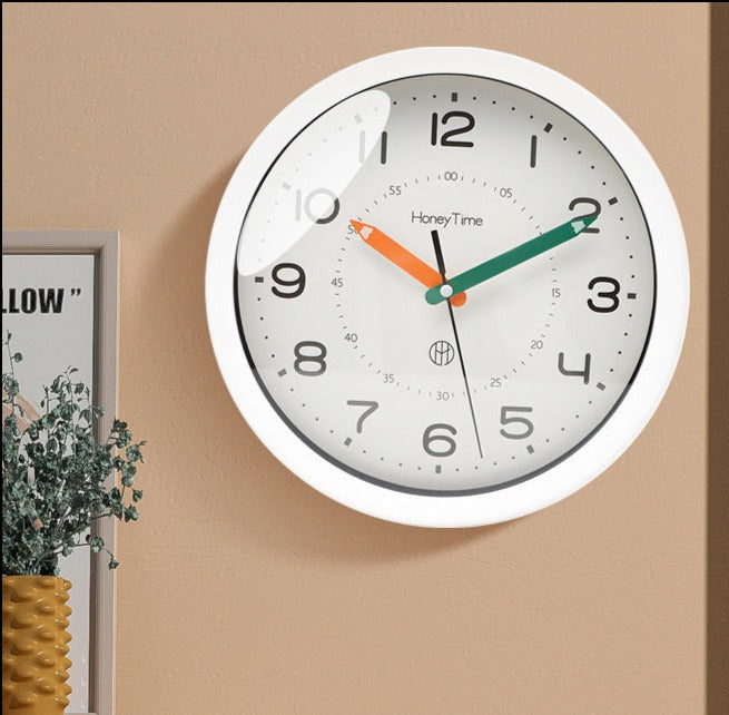 Stilvolle Wanduhr für Kinder | Äusserst leise | PVC und Metall | Perfekte Schlafzimmer- und Klassenzimmerdekoration