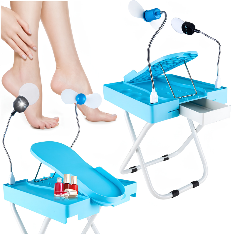 Stilvolle, tragbare und faltbare Nagelpflegestation