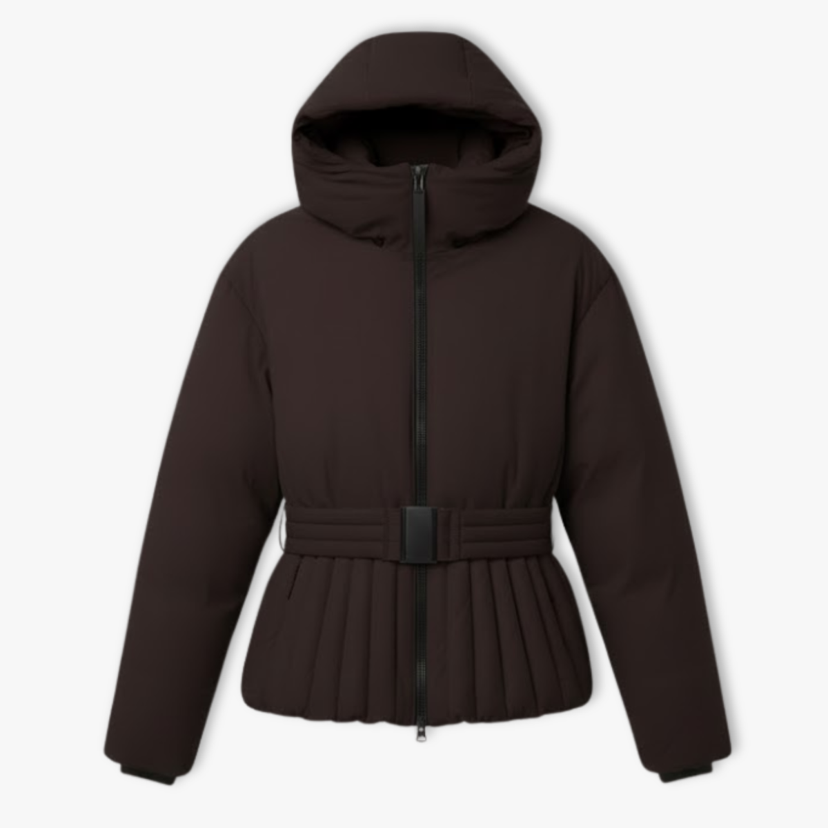 Stilvolle Damen-Winterskijacke mit Schoschendetail