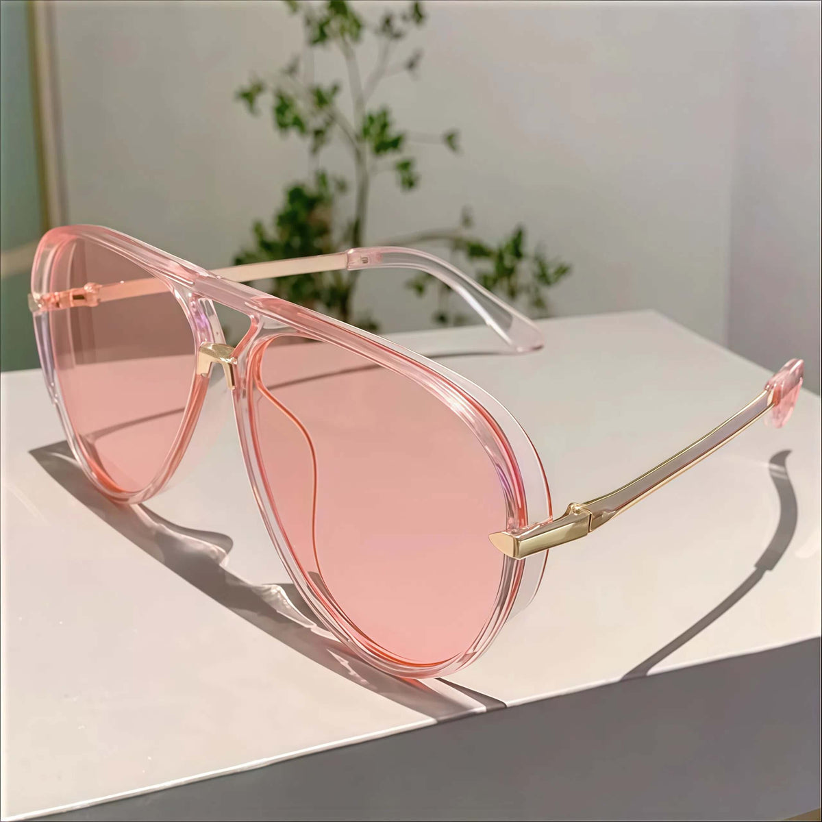 Stilvolle Piloten-Sonnenbrille mit UV-400-Schutz