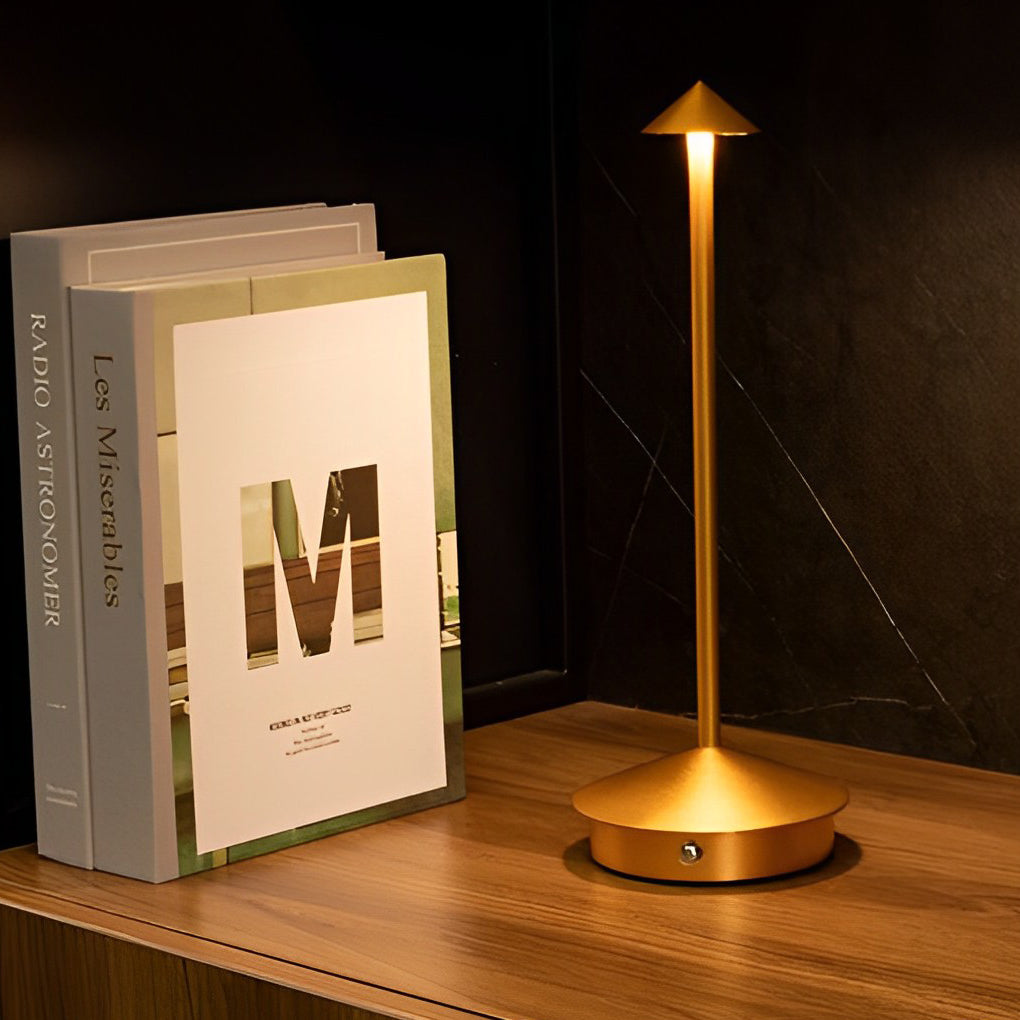Stilvolle, dimmbare USB-Tischlampe