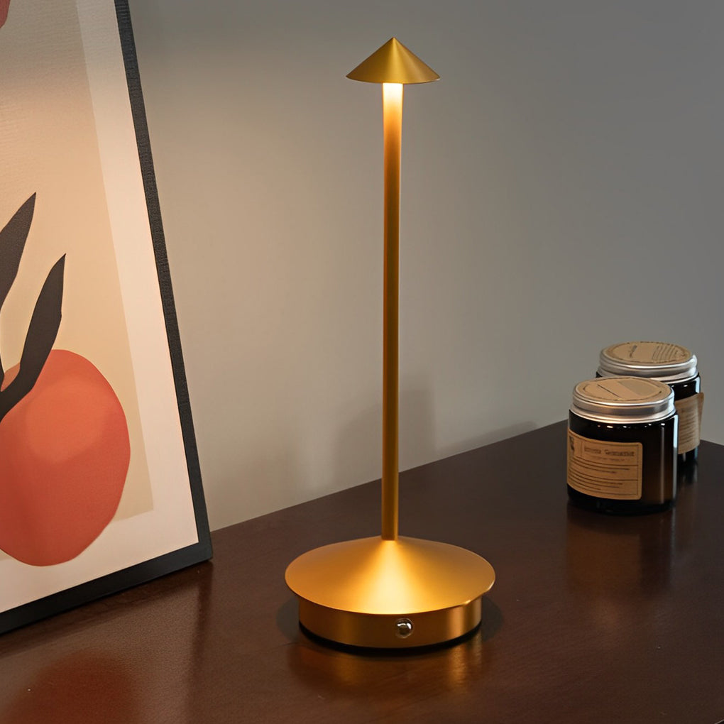Stilvolle, dimmbare USB-Tischlampe
