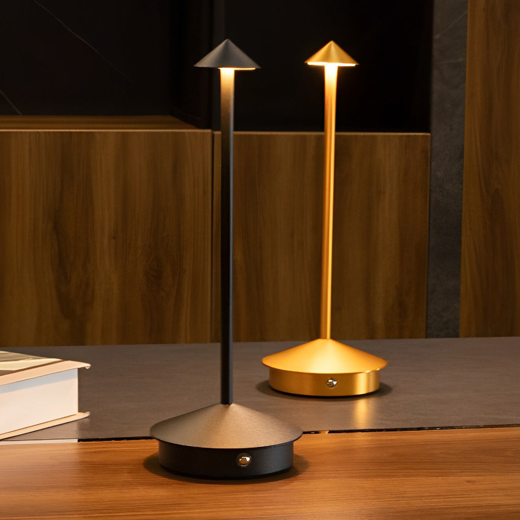 Stilvolle, dimmbare USB-Tischlampe