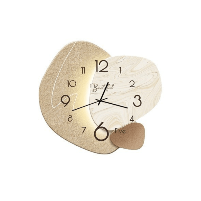Stilvolle skandinavische Wanduhr mit lautlosem Uhrwerk