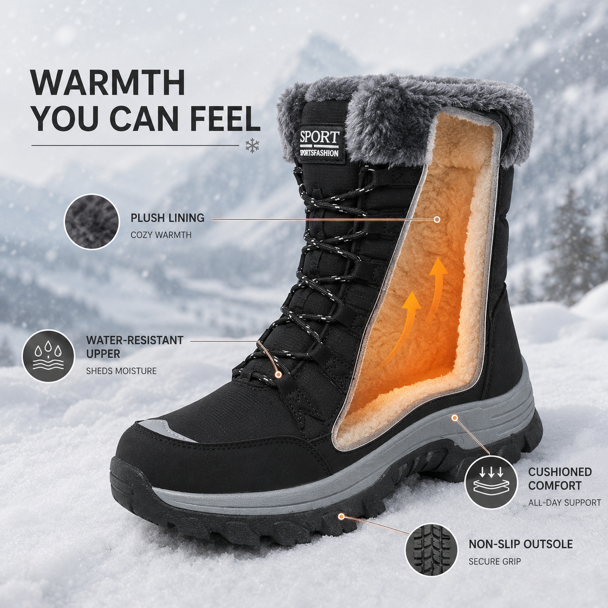 Stonepath halbhohe Stiefel