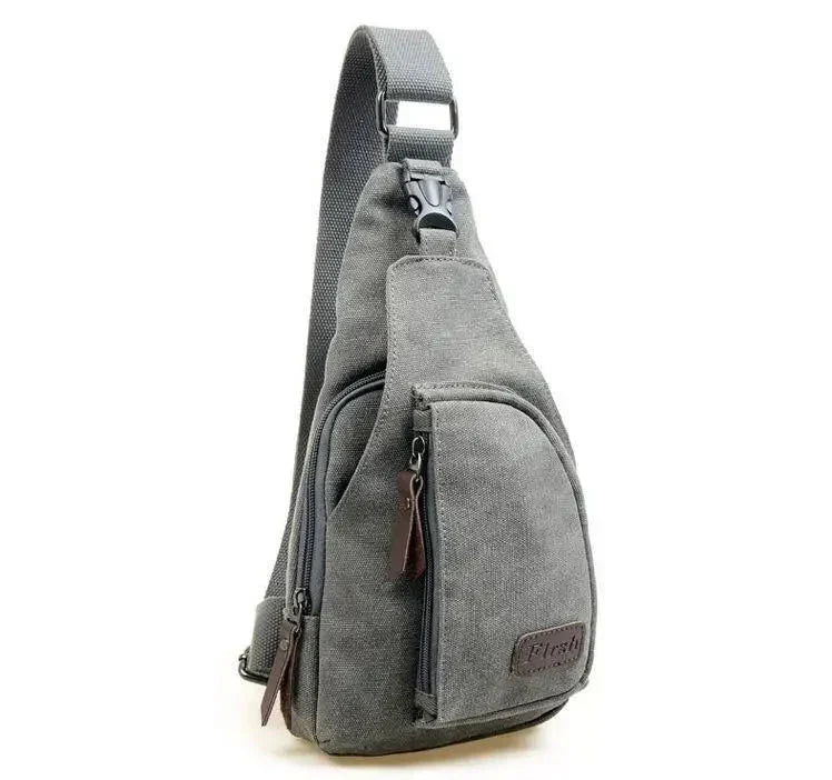 Strapazierfähige, verstellbare Canvas-Schultertasche - Praktisch und langlebig