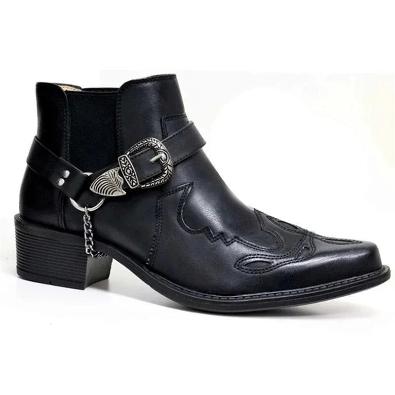 Strapazierfähige Western-Bikerstiefel