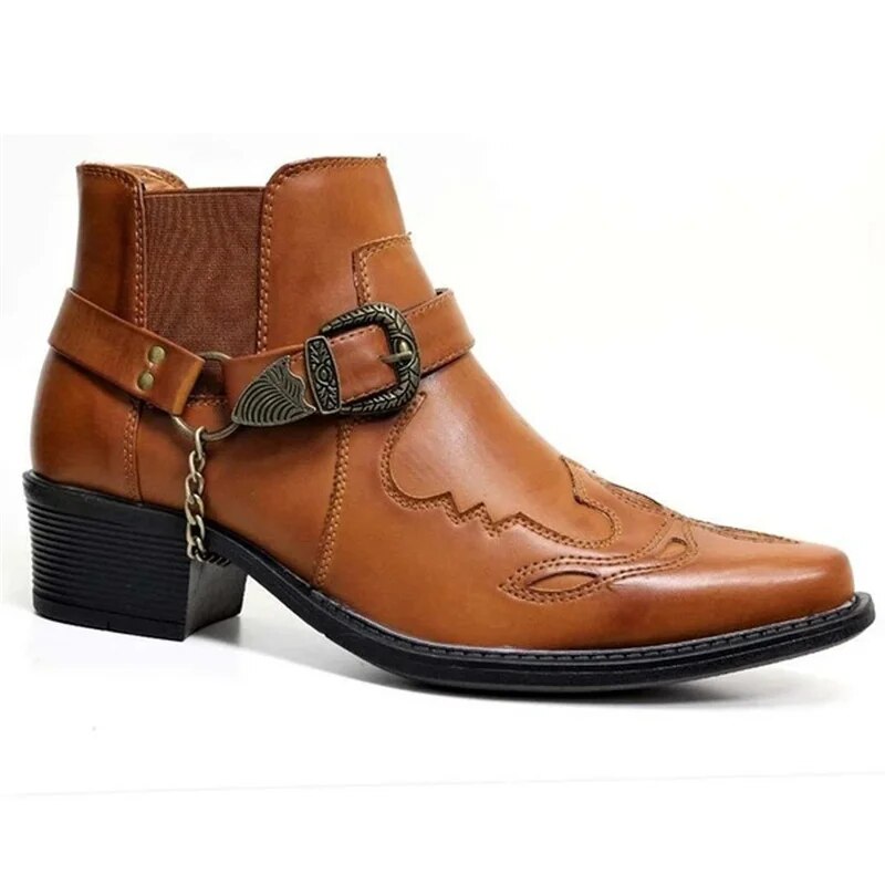Strapazierfähige Western-Bikerstiefel