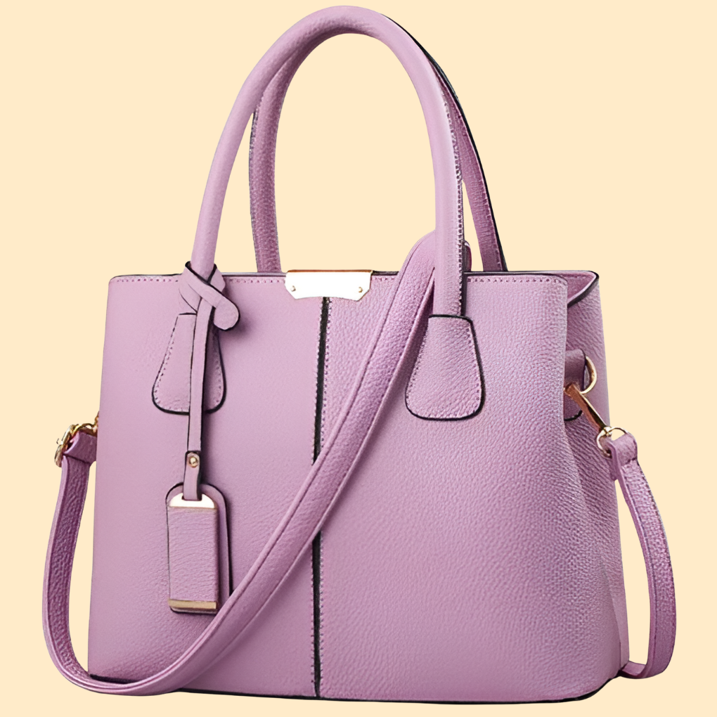 Strukturierte Damen-Henkeltasche mit Quastendetail