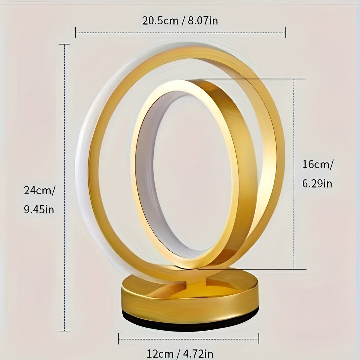 Dimmbare USB-Tischlampe in modernem Metalldesign