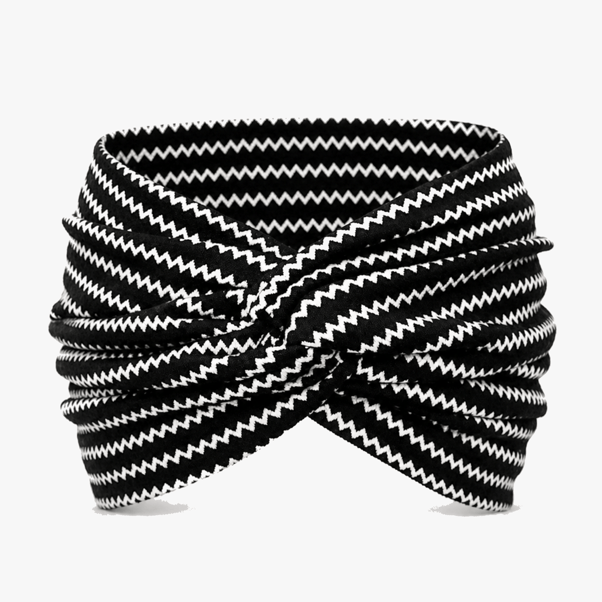 Breites, elastisches, gedrehtes Stirnband