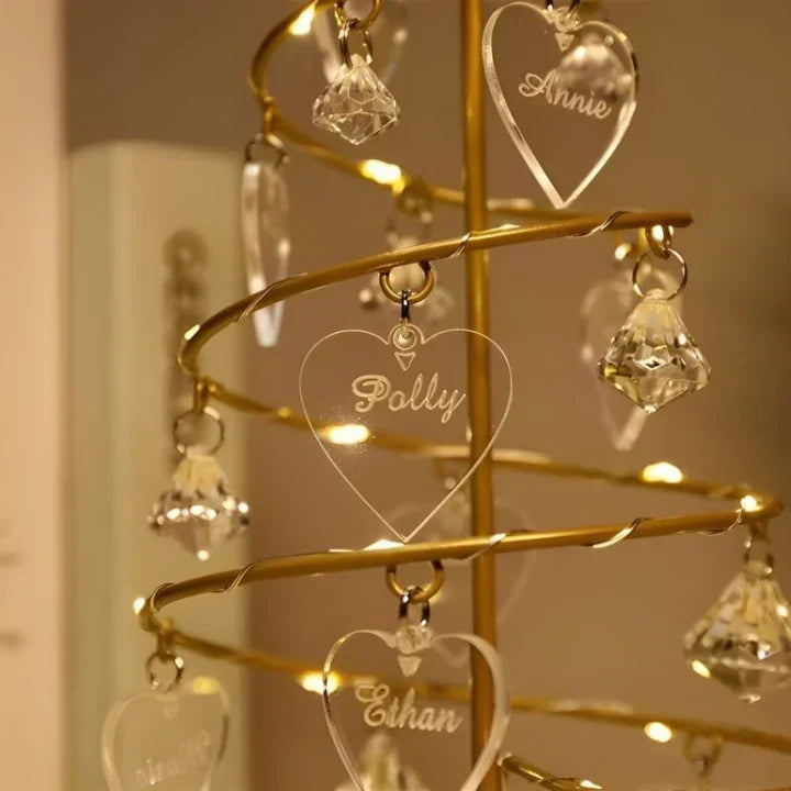 Personalisierter Christbaumschmuck – Stammbaum