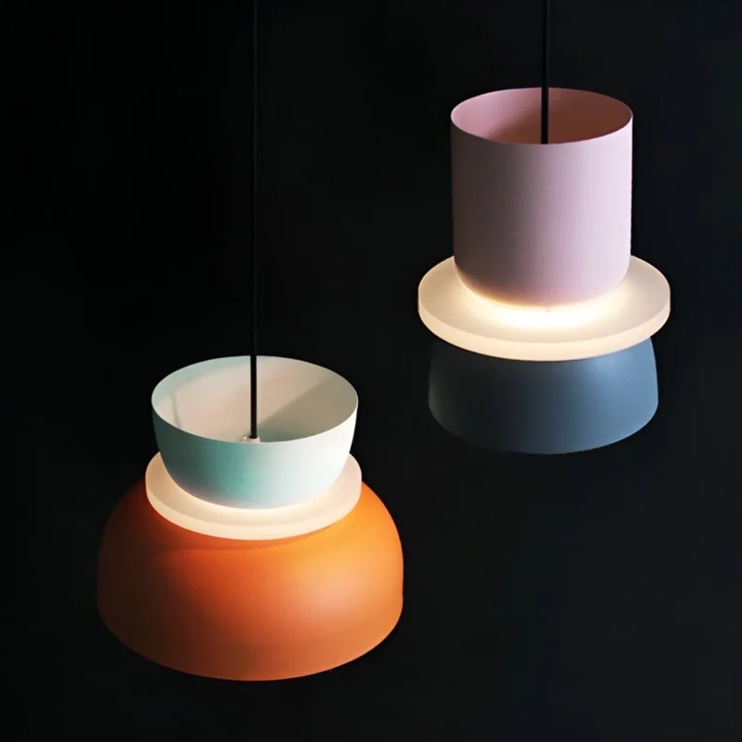 Farbenfrohe und modische Macaron LED-Hängelampe