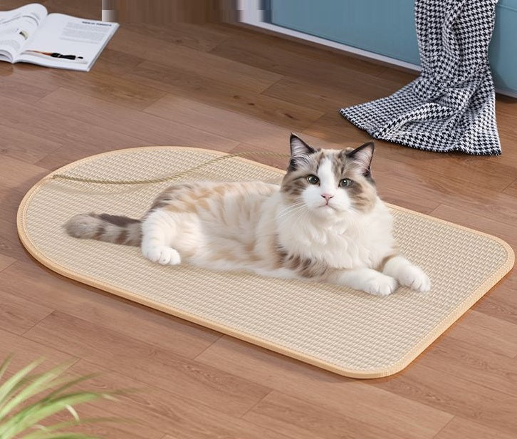 Sisal-Kratzmatte für Katzen – Schützt Möbel, Boden und Wand