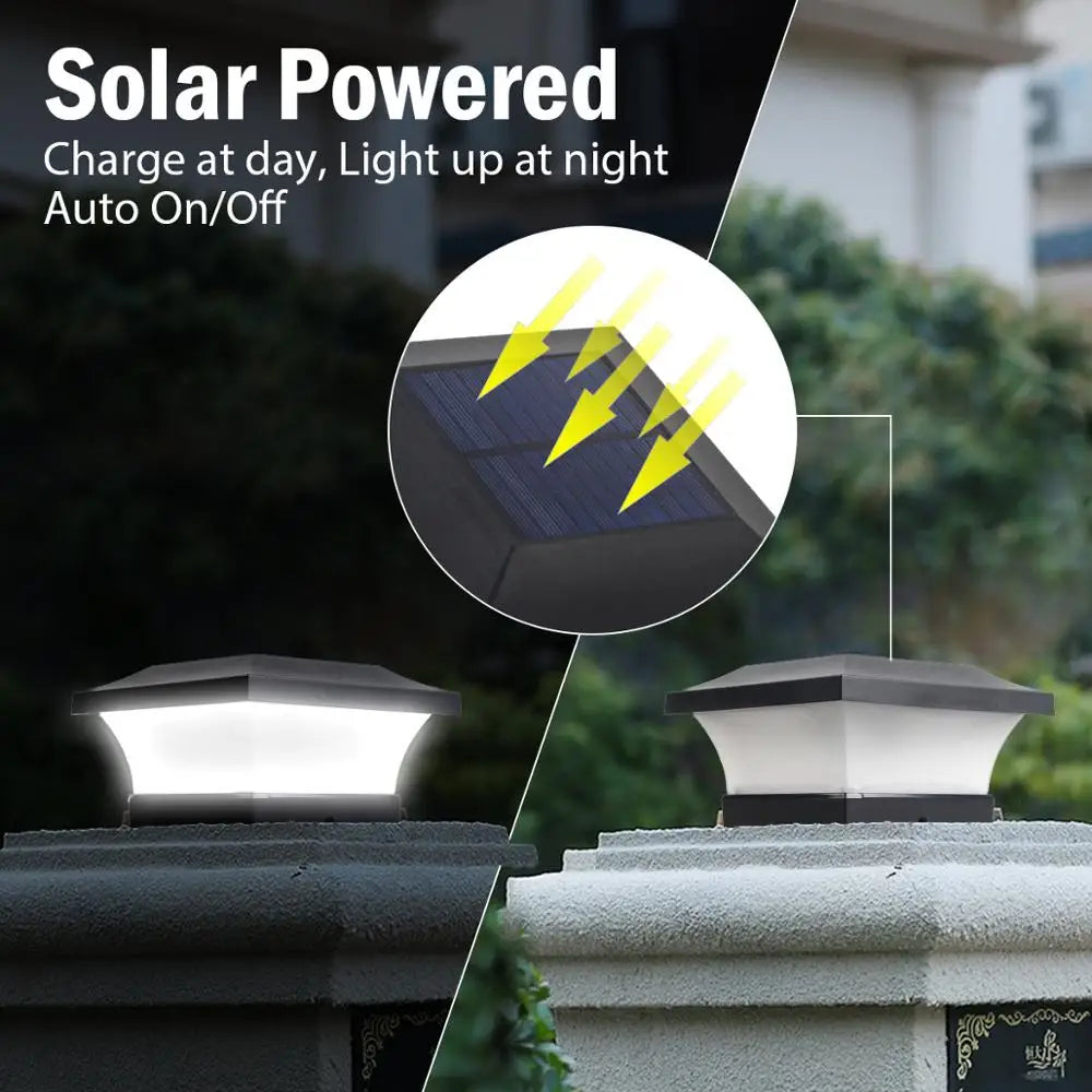 Solar-Wandleuchte | IP65 wasserdicht | 3000K/6000K Farbtemperatur | Mit Dämmerungssensor | 2000 mAh Akku