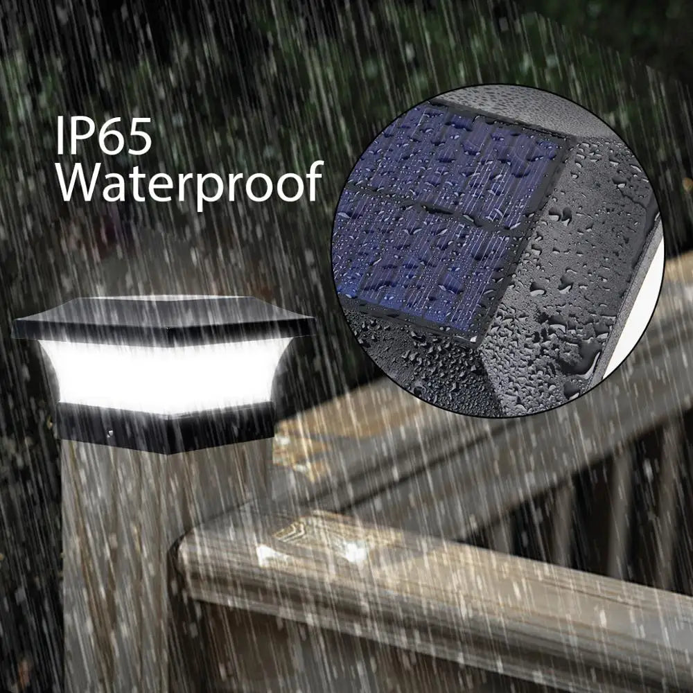 Solar-Wandleuchte | IP65 wasserdicht | 3000K/6000K Farbtemperatur | Mit Dämmerungssensor | 2000 mAh Akku