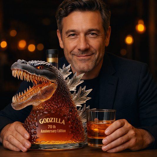 Whisky-Dekanter in Monsterform, Glasflasche für Bardekoration