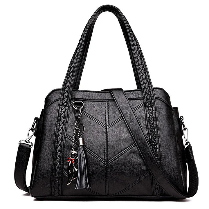 Geräumige Handtasche aus Leder