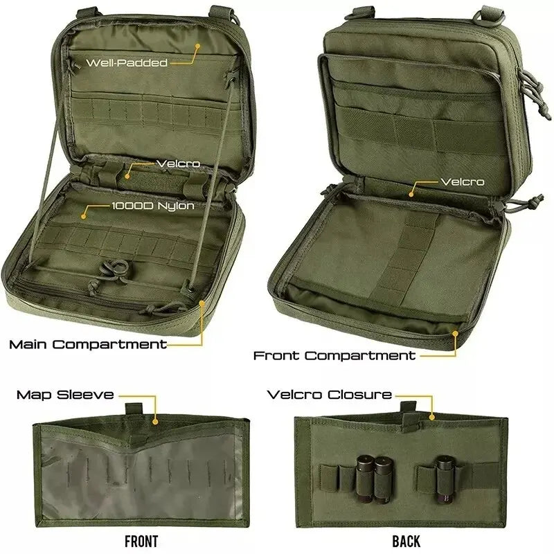 Taktische MOLLE-Admin-Tasche mit Magazin- und Zubehöraufbewahrung