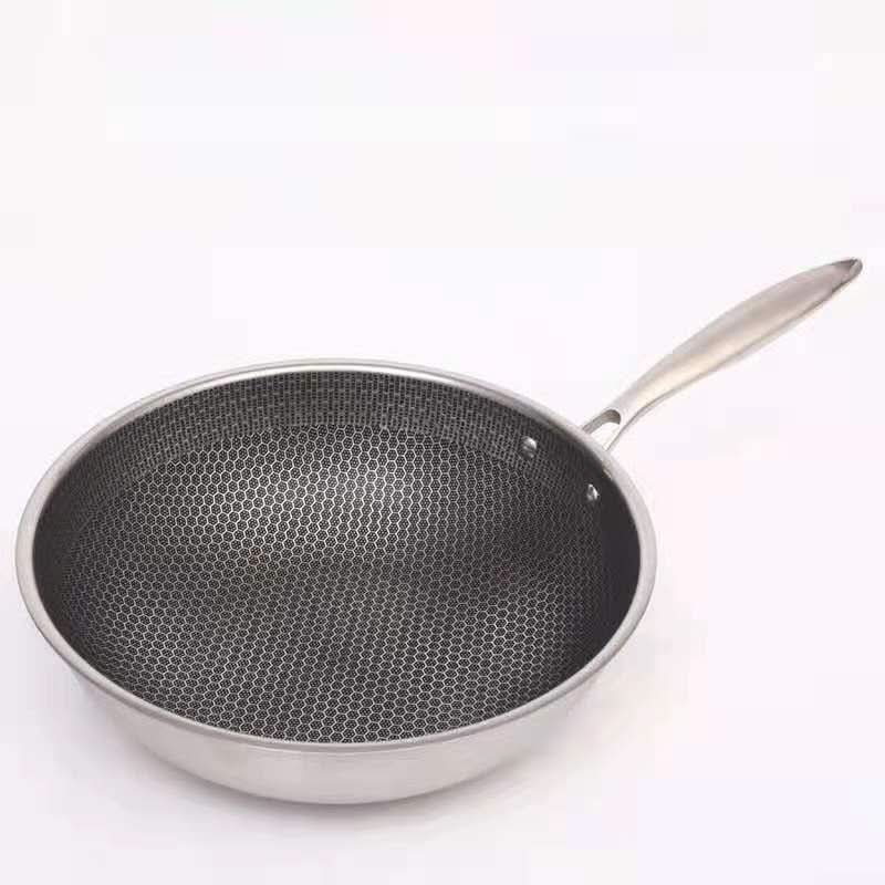Antihaftbeschichtete Edelstahl Bratpfanne, 30 cm