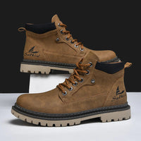 Winter-Herrenstiefel | Leder-Wanderstiefel für winterliche Bedingungen