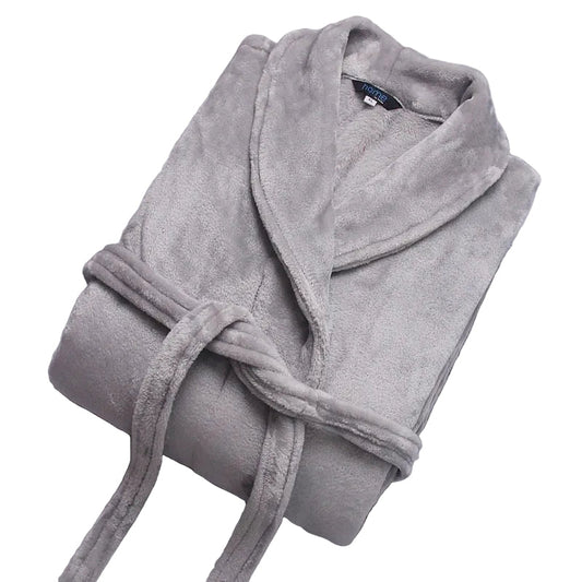 Winter-Bademantel mit Gürtel und langen Ärmeln für Damen und Herren