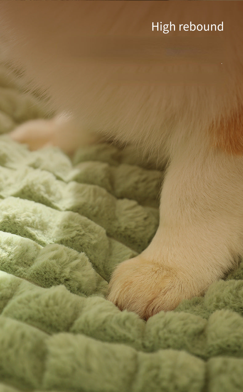 Winter-Plüsch-Hundebett und Matratze – Warmes Hundesofa für kleine und mittelgrosse Hunde