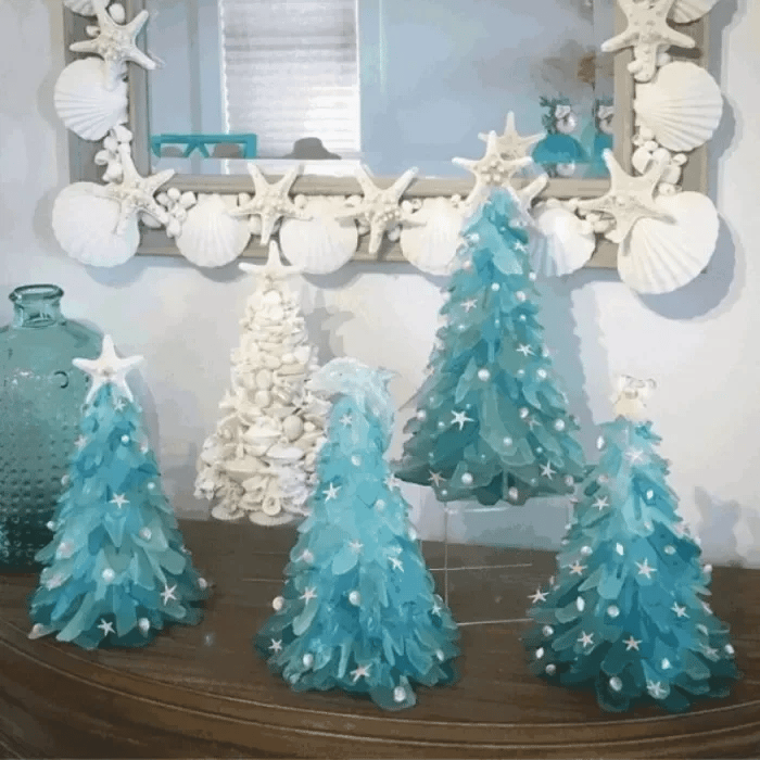 Meerglas Weihnachtsbaum