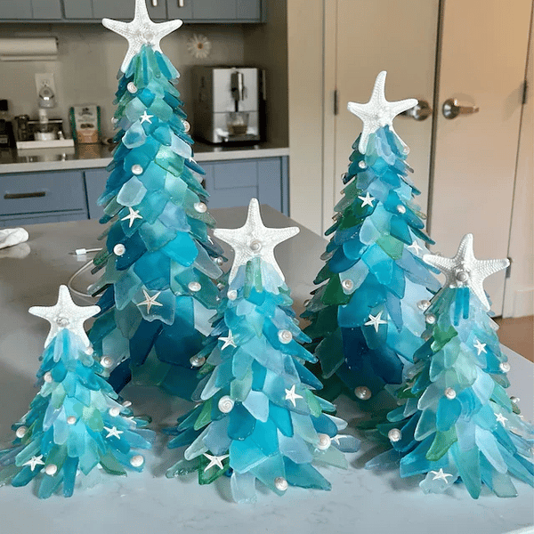 Meerglas Weihnachtsbaum