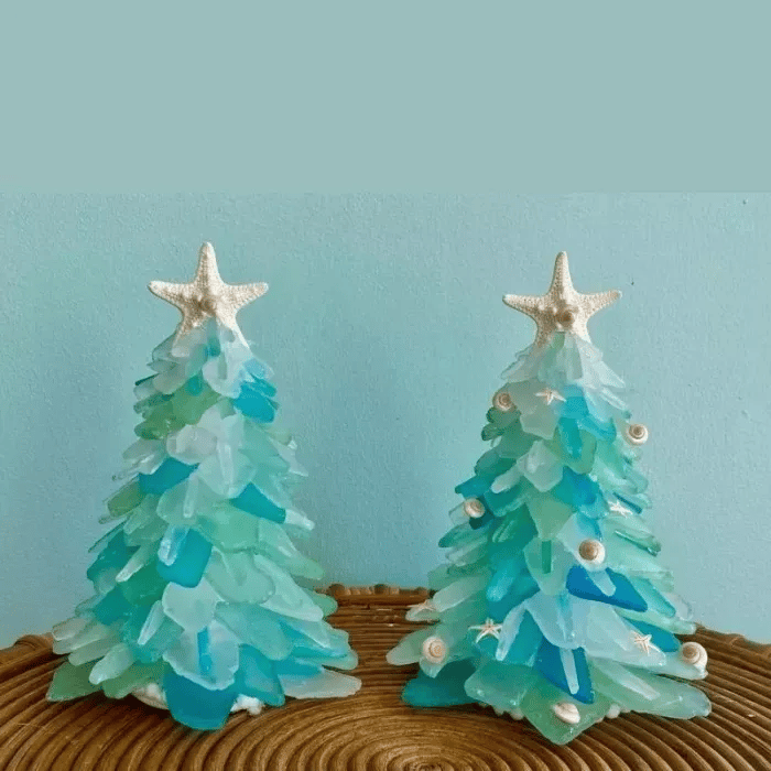 Meerglas Weihnachtsbaum