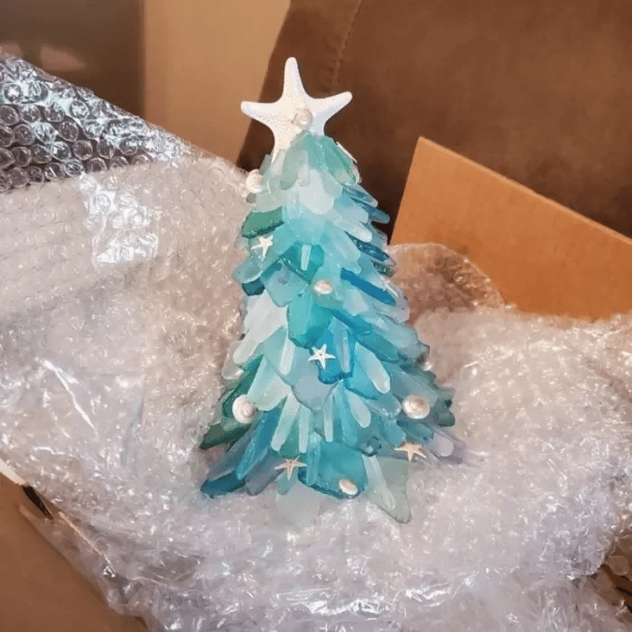 Meerglas Weihnachtsbaum