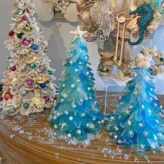 Meerglas Weihnachtsbaum
