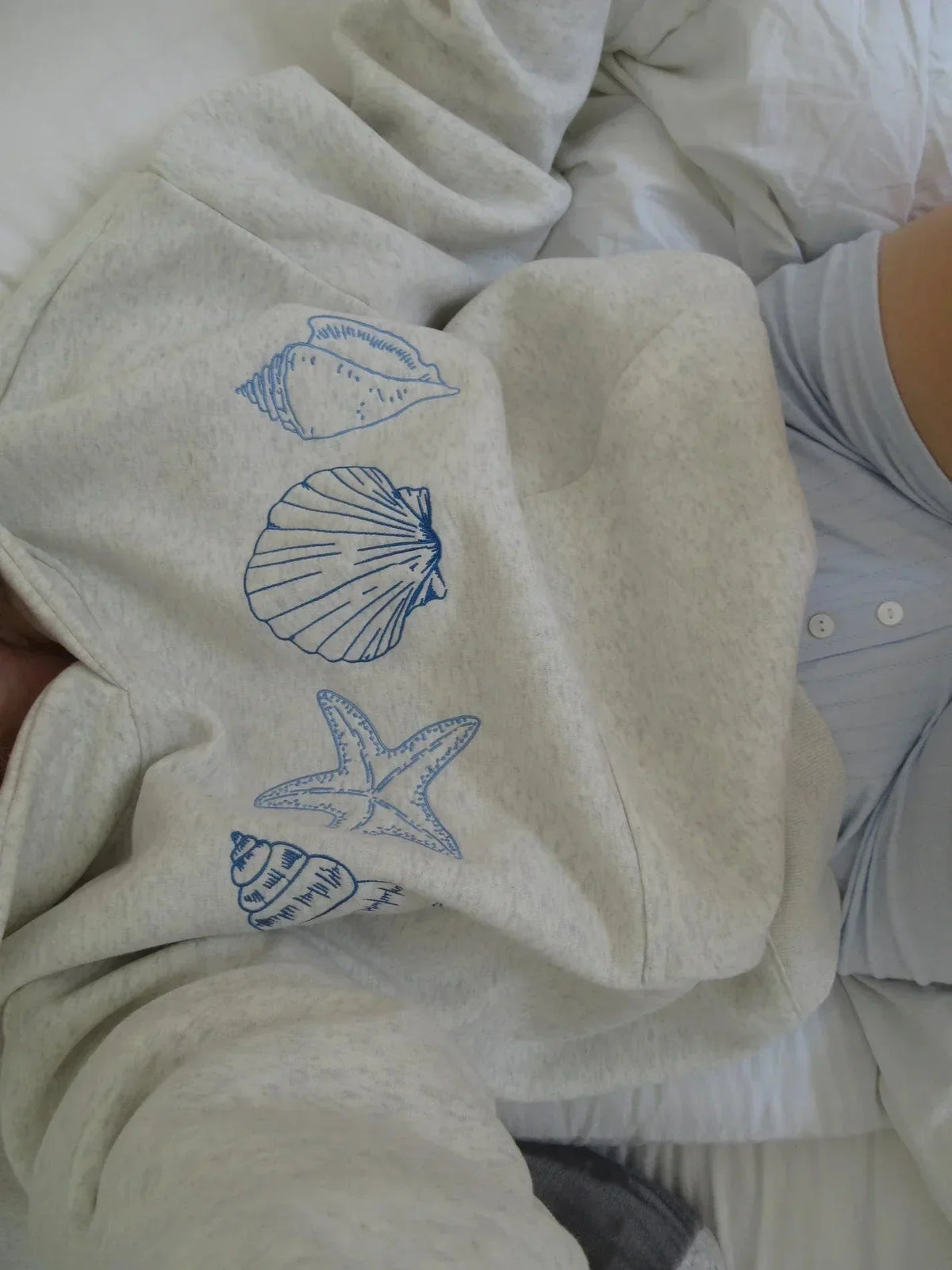 Unisex-Kapuzenpullover mit Strandmuster