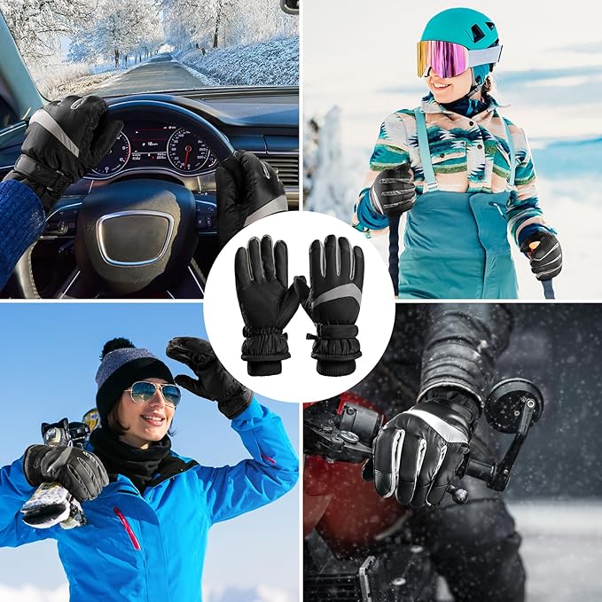 Thermo-Fleece-Winterhandschuhe für Touchscreens