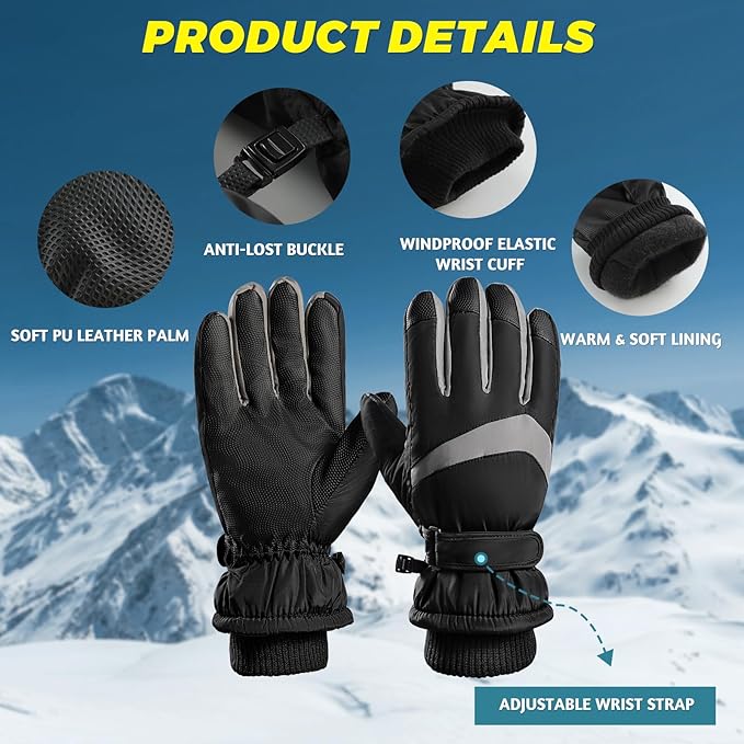 Thermo-Fleece-Winterhandschuhe für Touchscreens