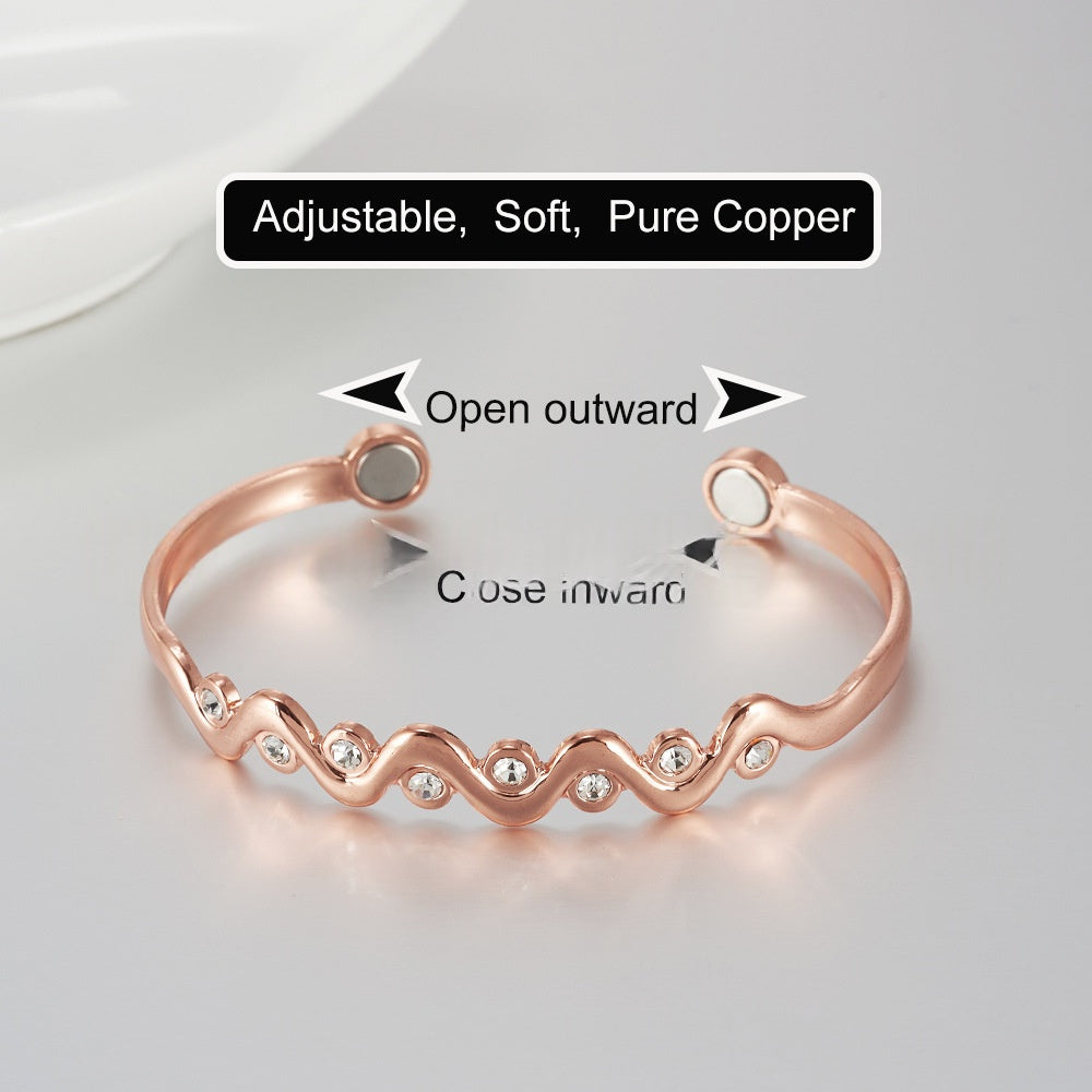 Armband aus reinem Kupfer mit schlichtem Design