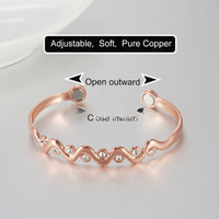 Armband aus reinem Kupfer mit schlichtem Design