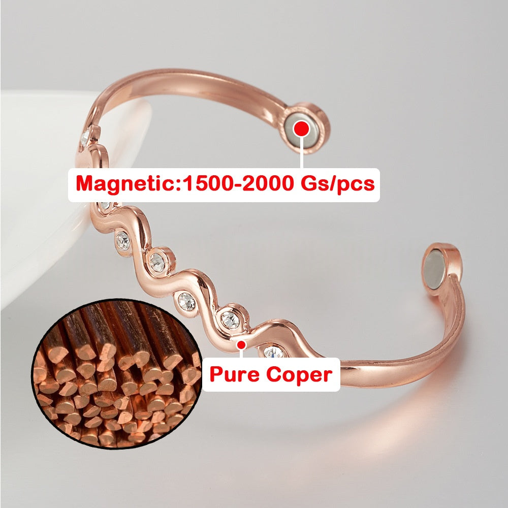 Armband aus reinem Kupfer mit schlichtem Design