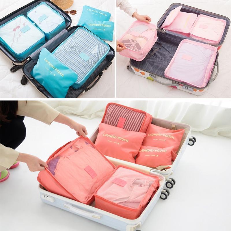 Multifunktionales wasserdichtes Reise-Organizer-Set aus Polyester für Damen