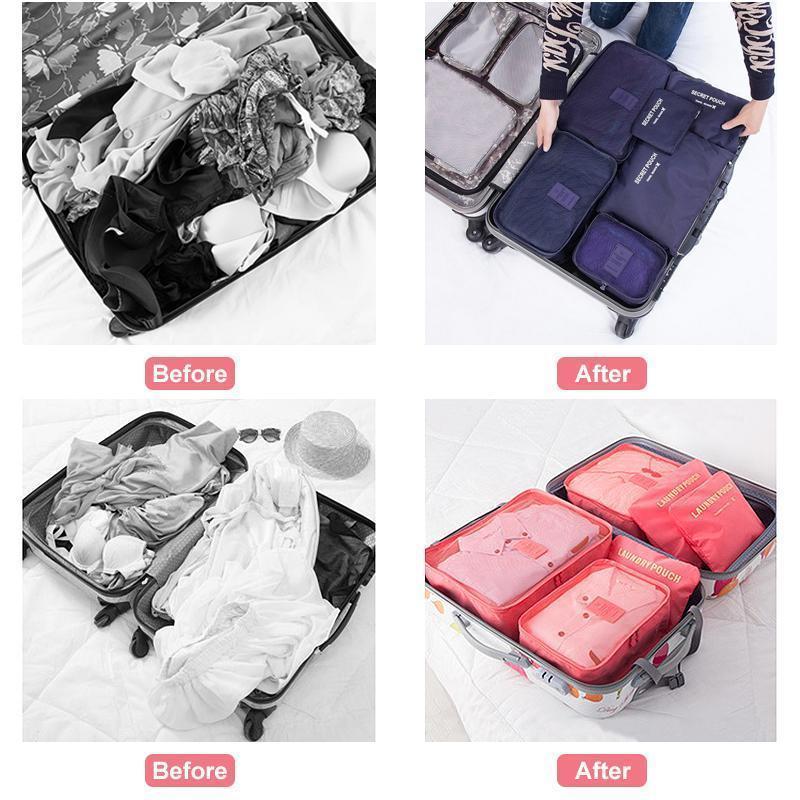 Multifunktionales wasserdichtes Reise-Organizer-Set aus Polyester für Damen