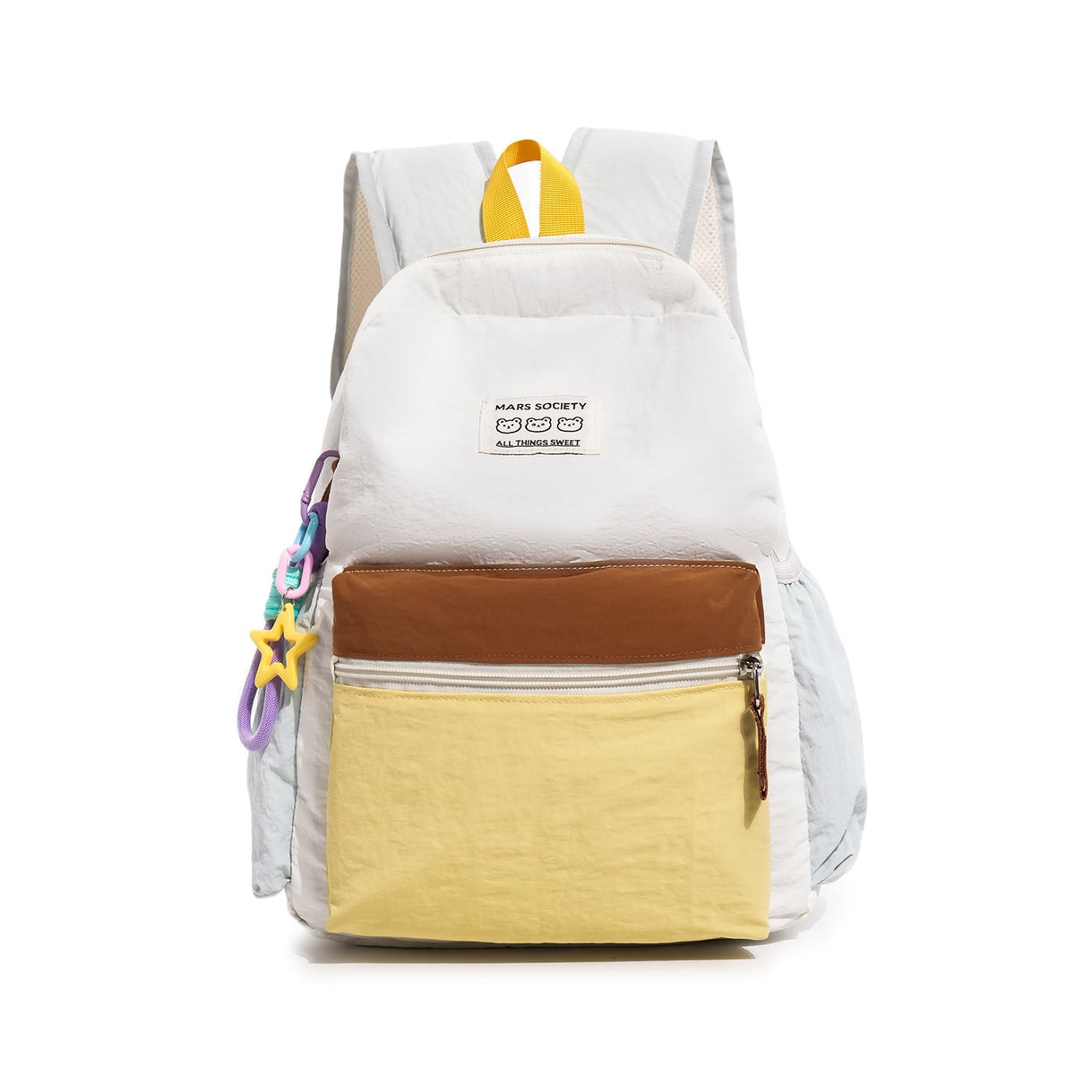 Lässige Schultasche mit mehreren Fächern