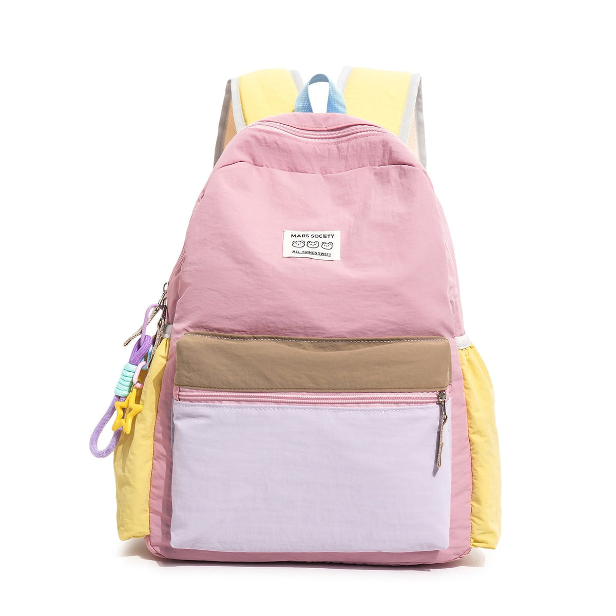 Lässige Schultasche mit mehreren Fächern