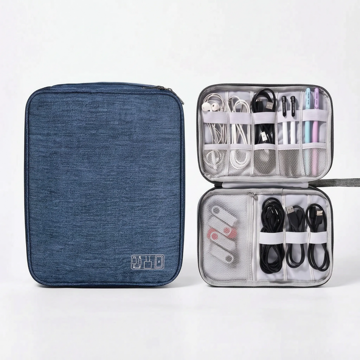 Reise-Kabel-Organizer-Tasche mit mehreren Fächern