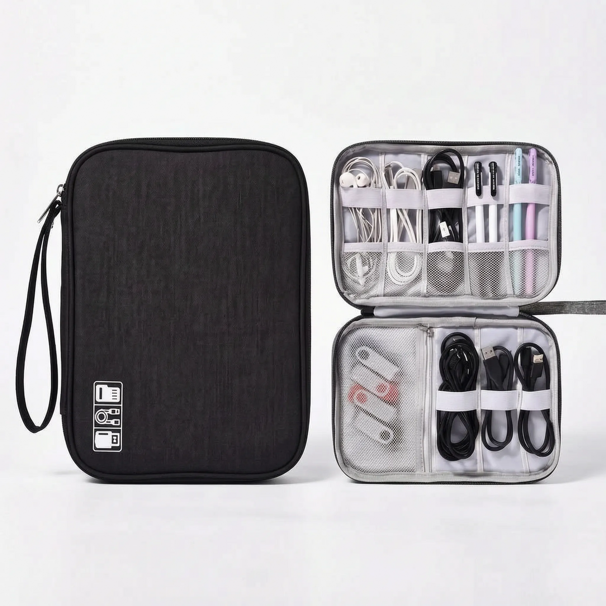 Reise-Kabel-Organizer-Tasche mit mehreren Fächern