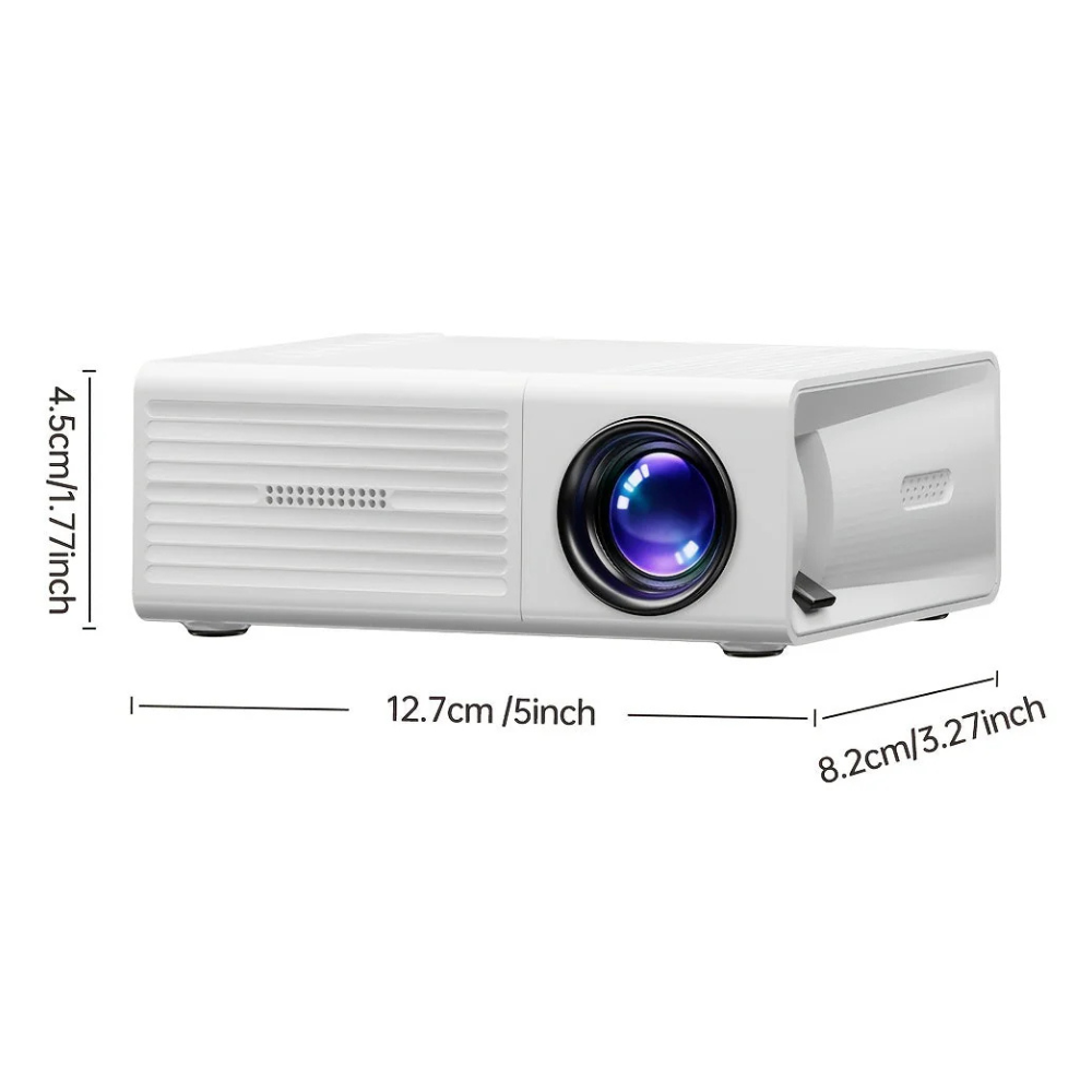 Tragbarer Mini-HD-LED-Projektor für Heimkino und Outdoor, 3000 Lumen