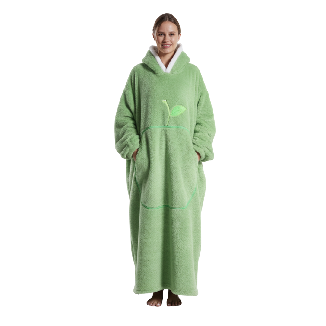 Oversized tragbare Kuscheldecke Bademantel